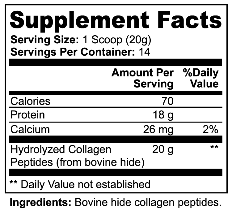 Grass-Fed Hydrolyzed Collagen Powder