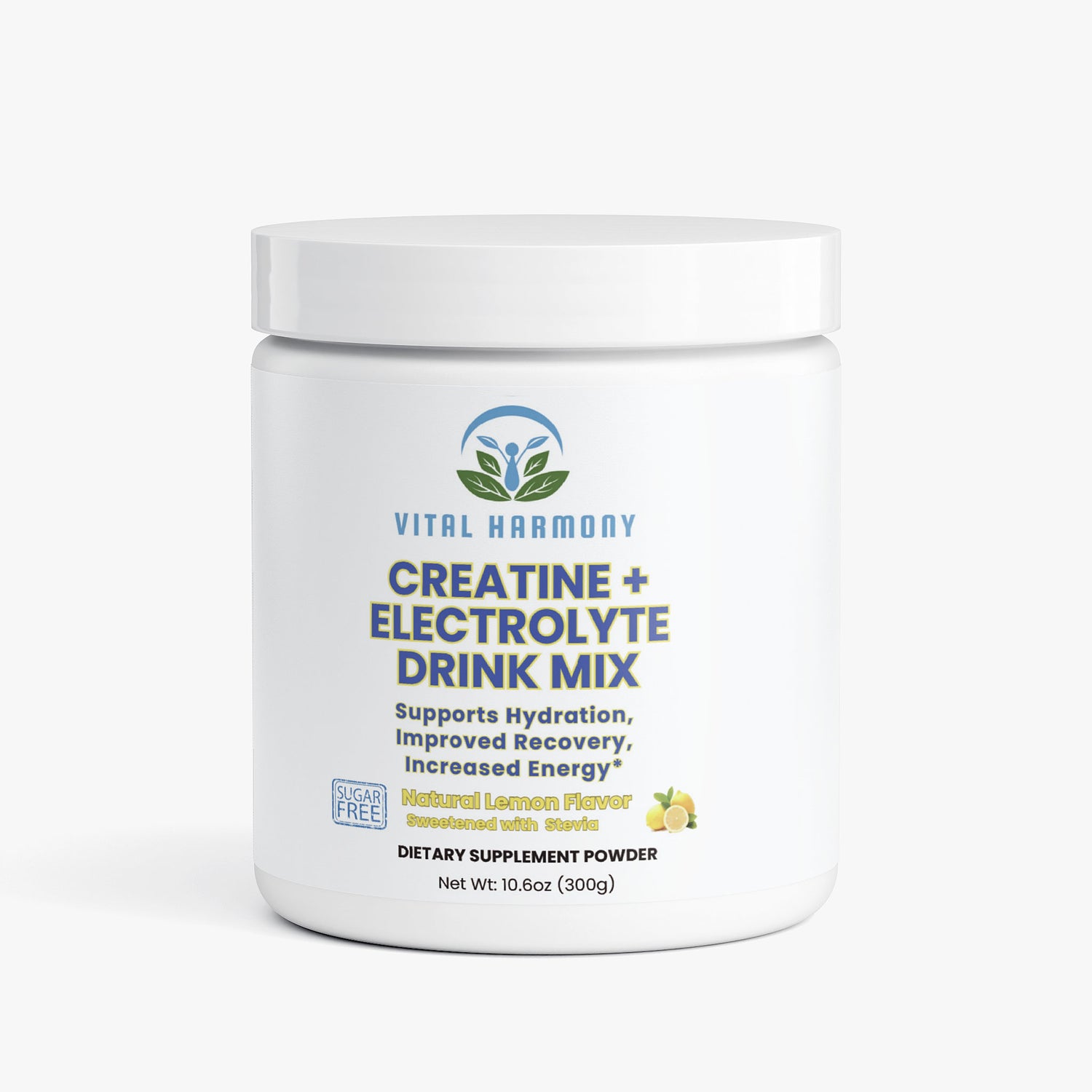 Creatine + Electrolyte Lemon Flavored Powder