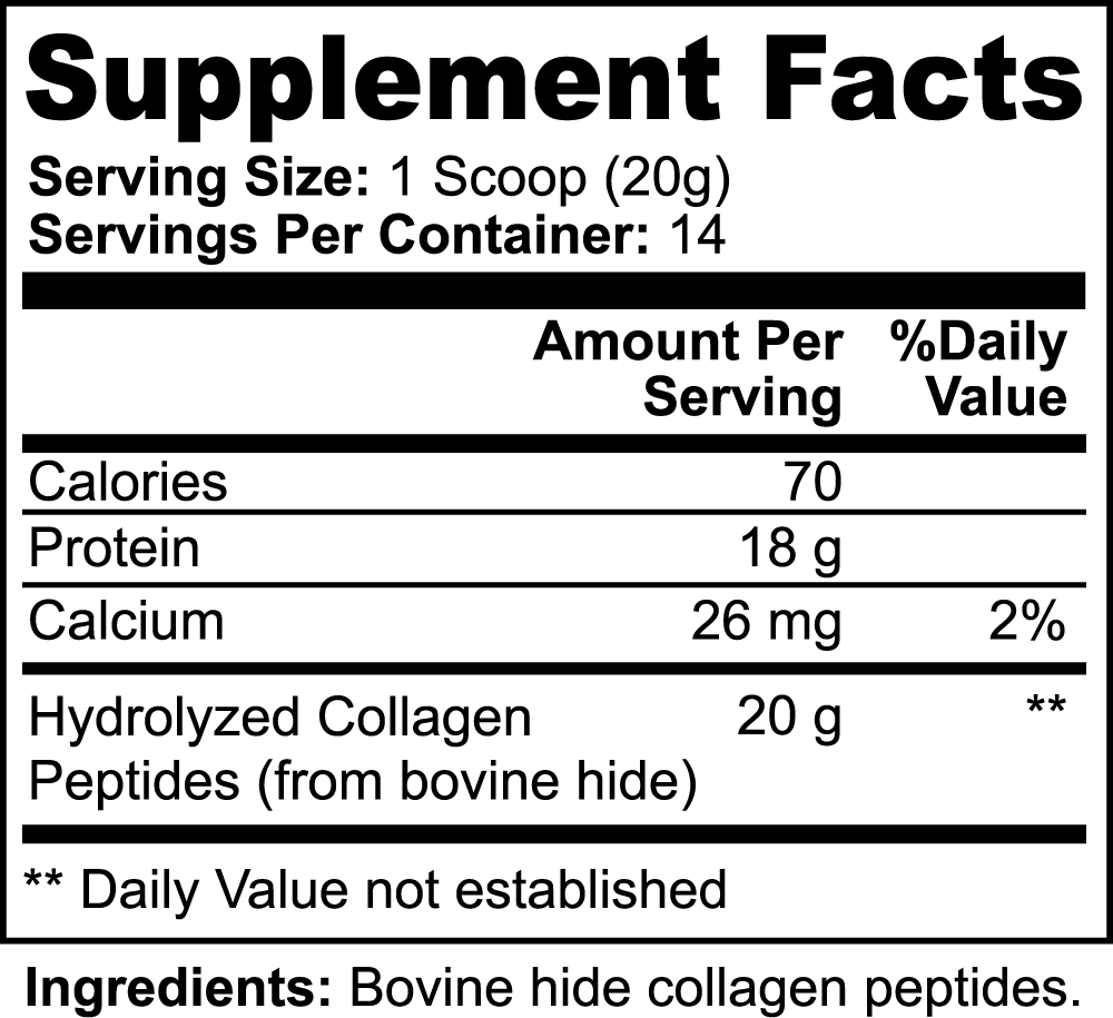 Grass-Fed Hydrolyzed Collagen Powder