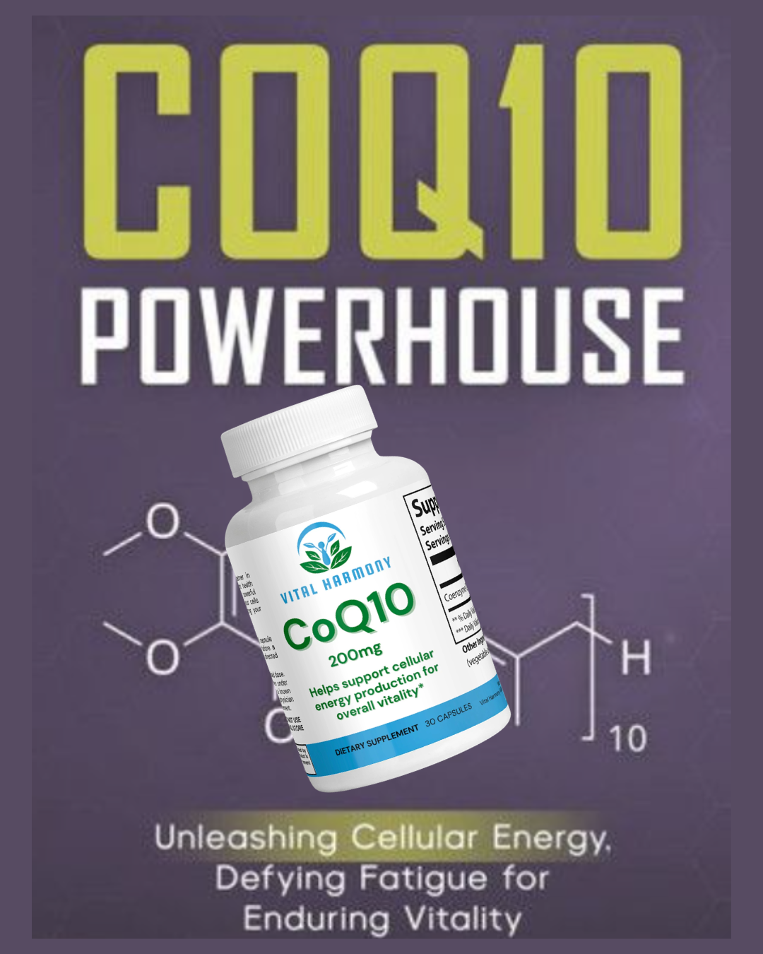 CoQ10 (Ubiquinone) 200mg Capsules